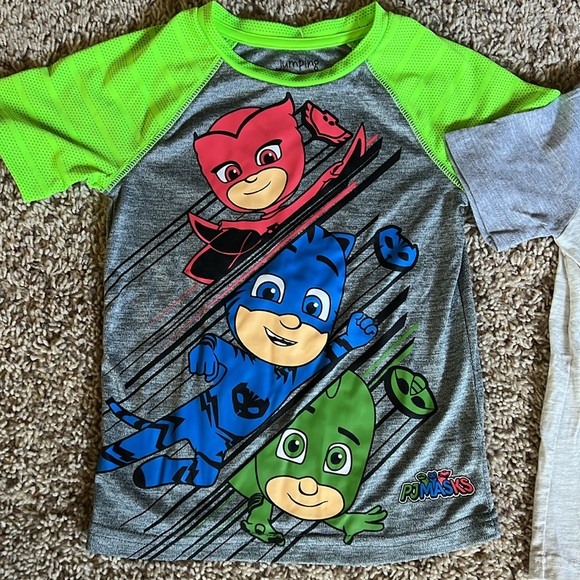 BNWOT PJ Masks raglan/athletic graphic tees for toddler boy in size 4T/4!! - Picture 2 of 6
